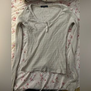zelly eyelet brandy melville top